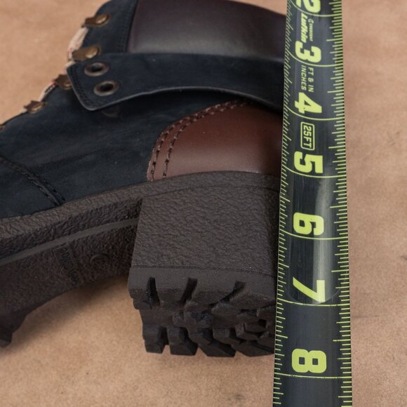 See By Chloé Eileen Shearling Boots Brown Coal Suede Leather Sz 6.5 / 37 - Picture 6 of 9